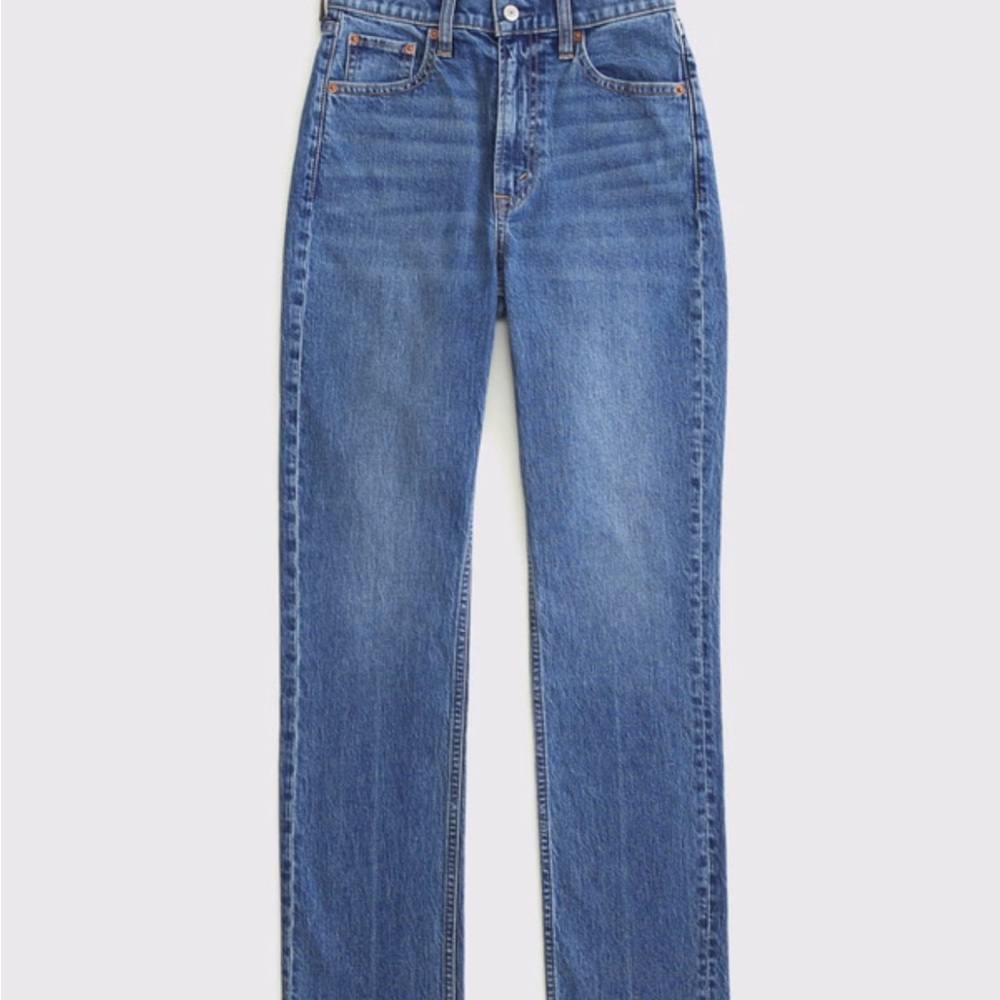 Abercrombie & Fitch The Ankle Straight Ultra High Rise Jean